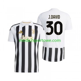 Koszulka Juventus Jonathan David 30 Domowe Stroje Piłkarskie 2026/27 Krótki Rękaw